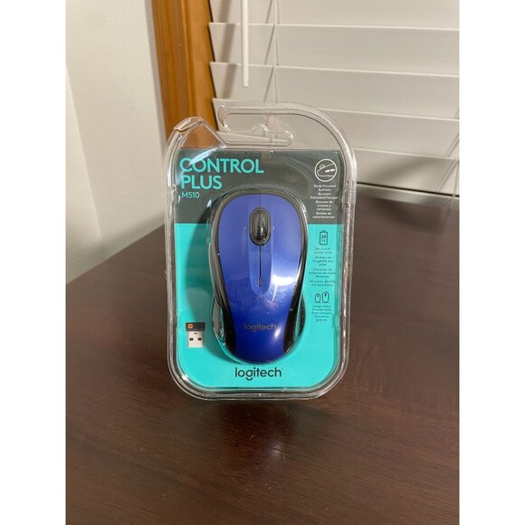Logitech Control Plus M510 Wireless Mouse - Blue - New - Picture 2 of 6